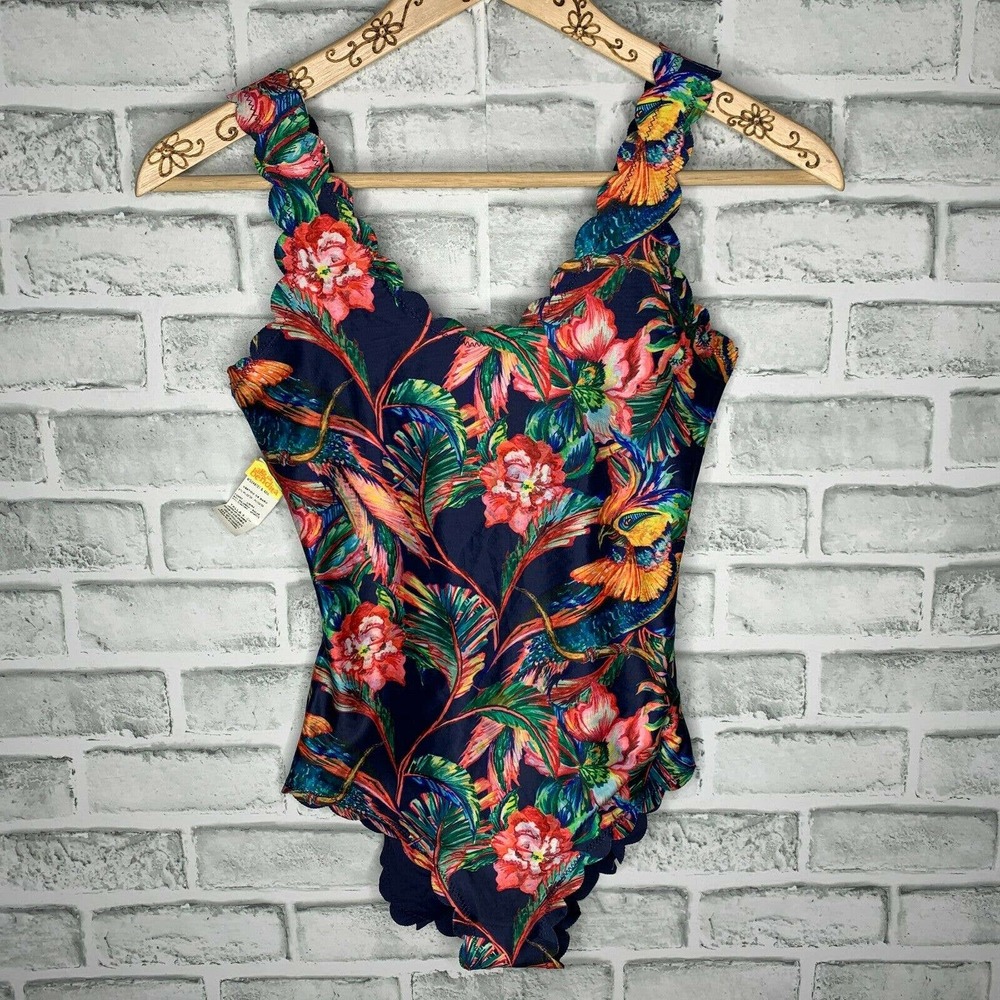 AGUA BENDITA Windy Birds Reversible Swimsuit Small